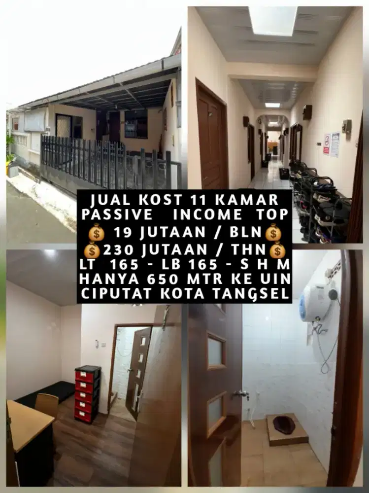 JUAL KOST KOSAN HANYA 650 METER KAMPUS UIN CIPUTAT TANGERANG SELATAN