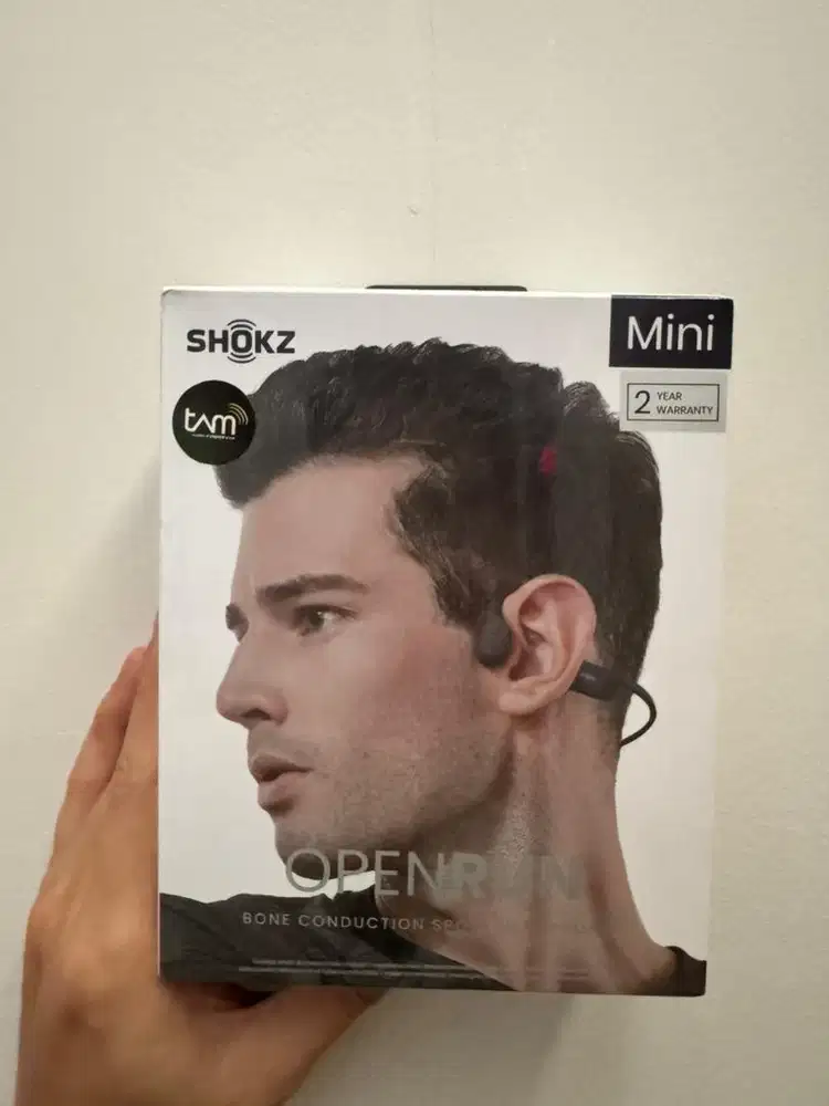Headphone BNIB Shokz Openrun Mini Black Garansi Resmi 2 Tahun Segel