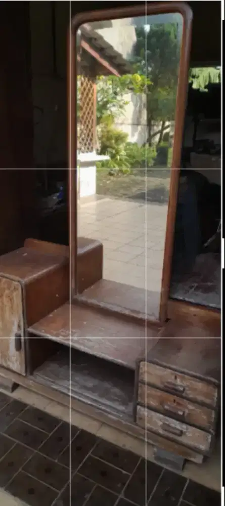 Meja Rias Full Kayu Jati Lama