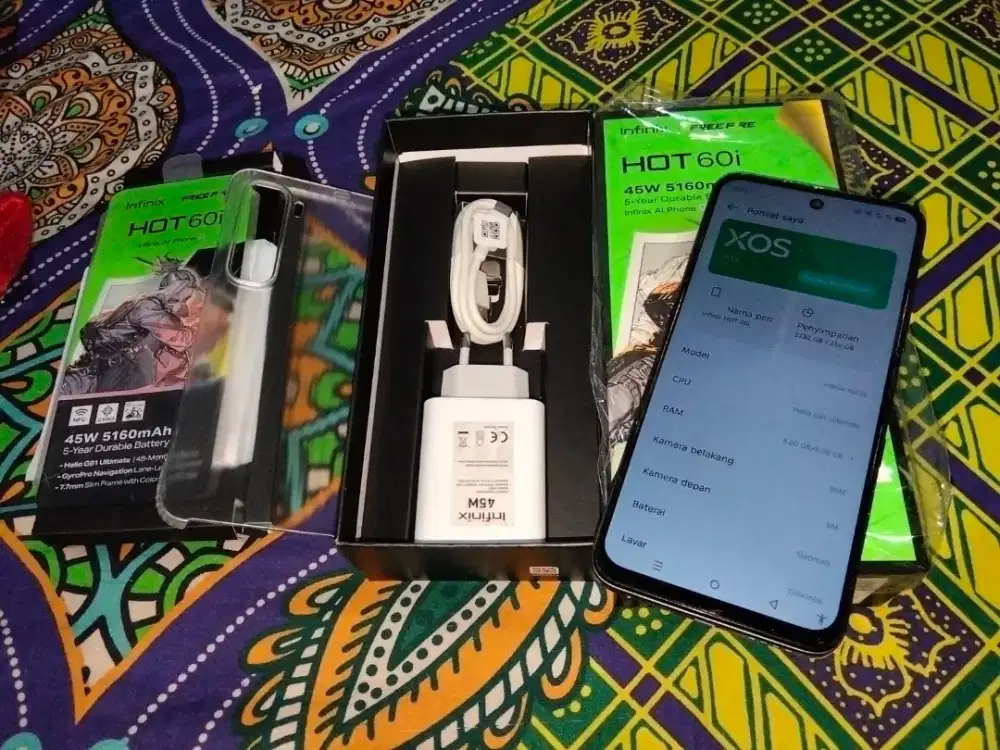INFINIX HOT 60i 8/256 MULUSS GRESS