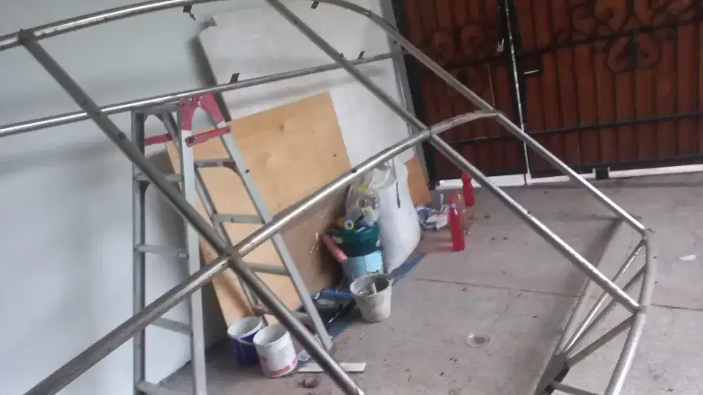 besi kanopi ukuran 2 x 6 meter untuk atap mobil /teras / kandang