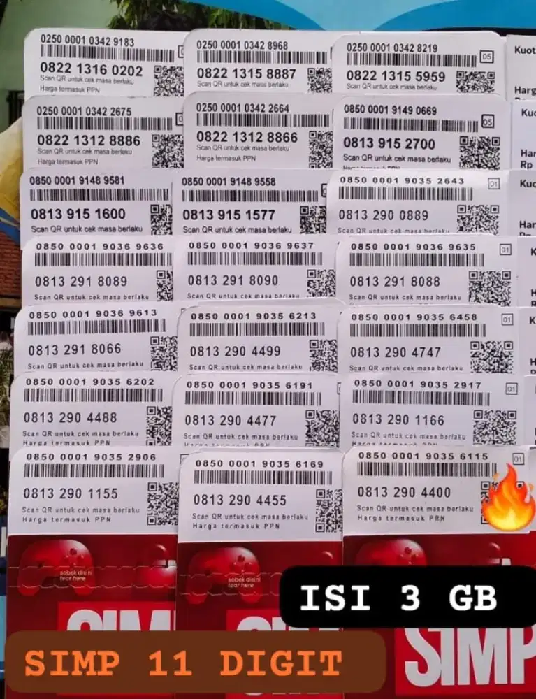 11 DIGIT TELKOMSEL BARU ISI KUOTA 3 GB