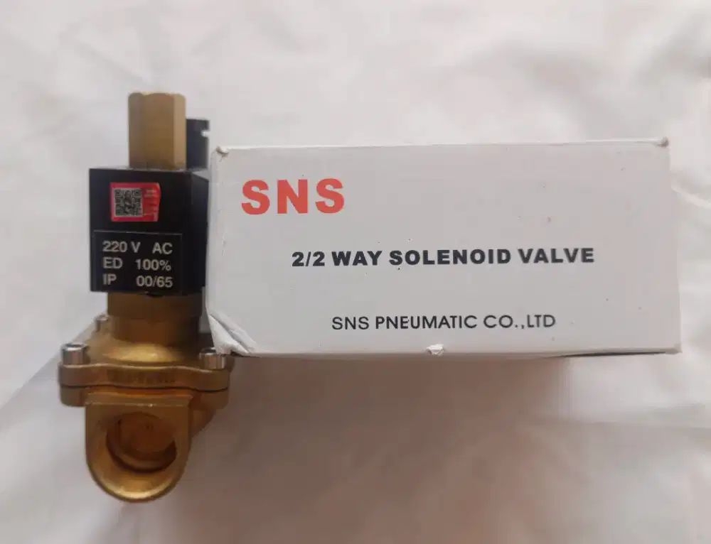 2/2 Way Selenoid Valve 220VAC, merk SNS