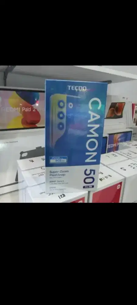 Tecno camon 50 pro ram 12gb 5G dan8/256 garansi resmi
