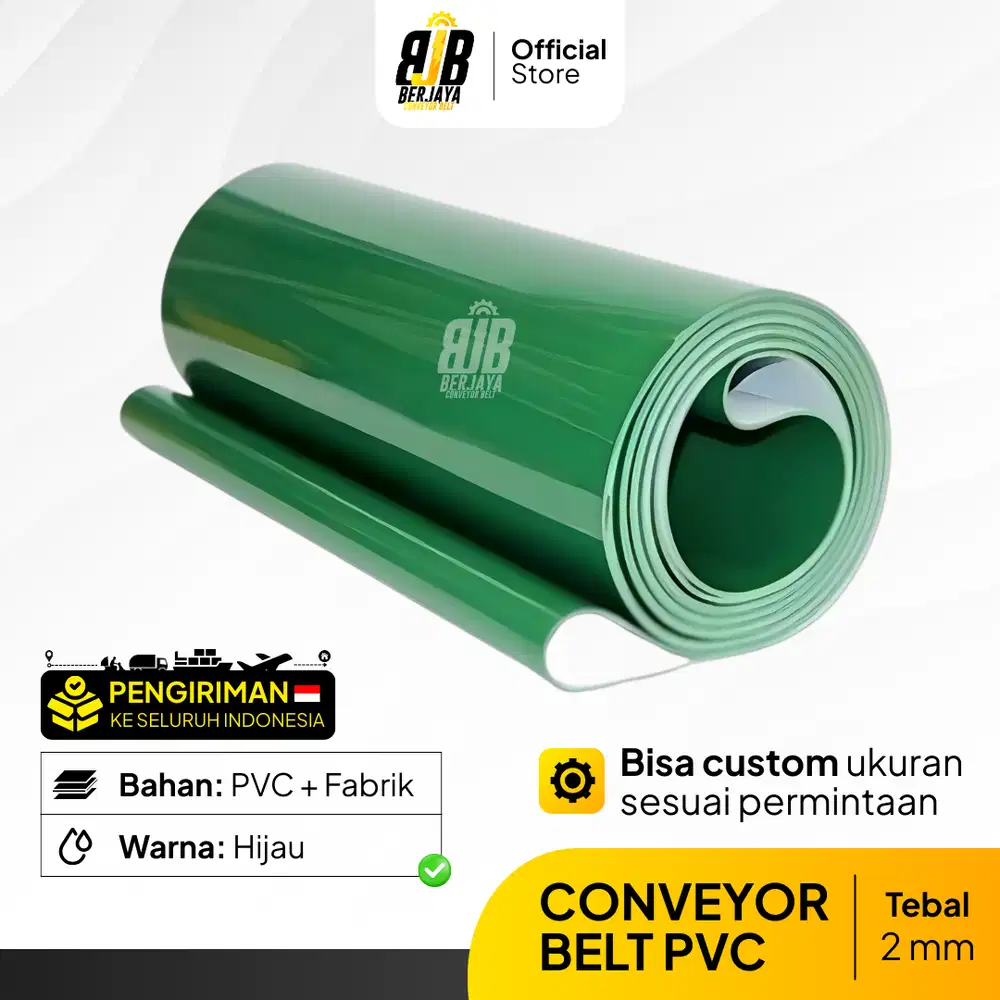 PVC Hijau Fabric Tebal 1mm-4mm UKURAN CUSTOM