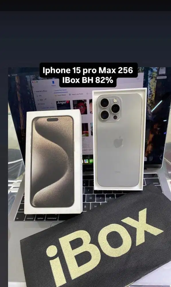 iPhone 15 Pro Max 256GB Garansi Ex iBox Battery Health 81%