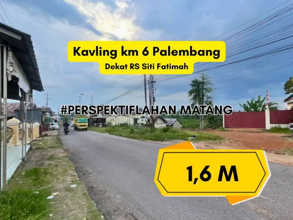 Kavling Palembang seberang RS Siti Fatimah cocok untuk Kost