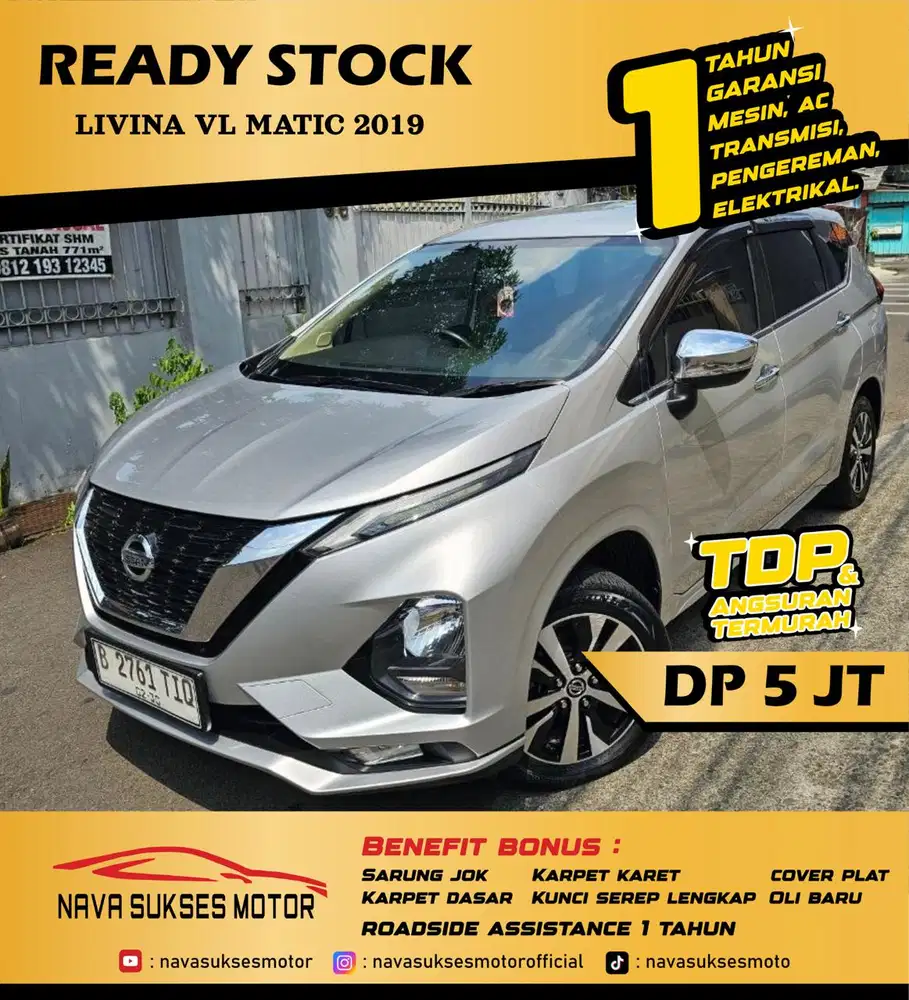 TDP 5 JUTA - LIVINA VL MATIC 2019