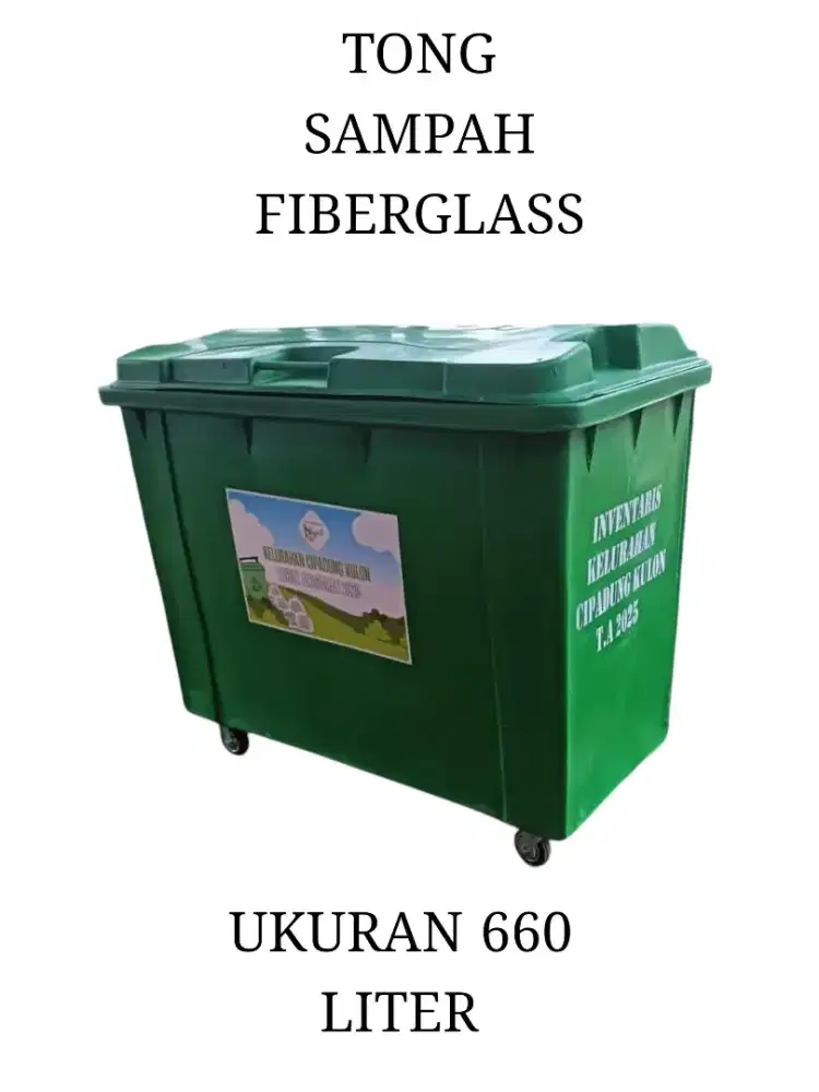 Tong Sampah Fiberglas ukuran 660 liter
