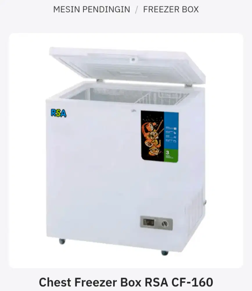 FREZER RSA CF 160 Volume 144 Liter