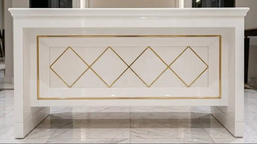 MEJA KERJA Bahan Plywood HMR Estetik