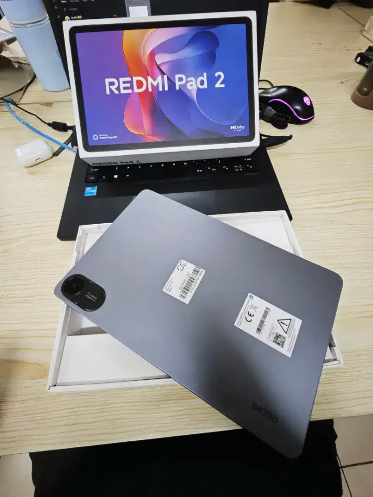 Redmi Pad 2 Ram 4 internal 128 fulset ori mulus