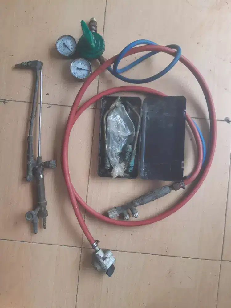 Alat las asitilin dan blender potong beserta tabung las