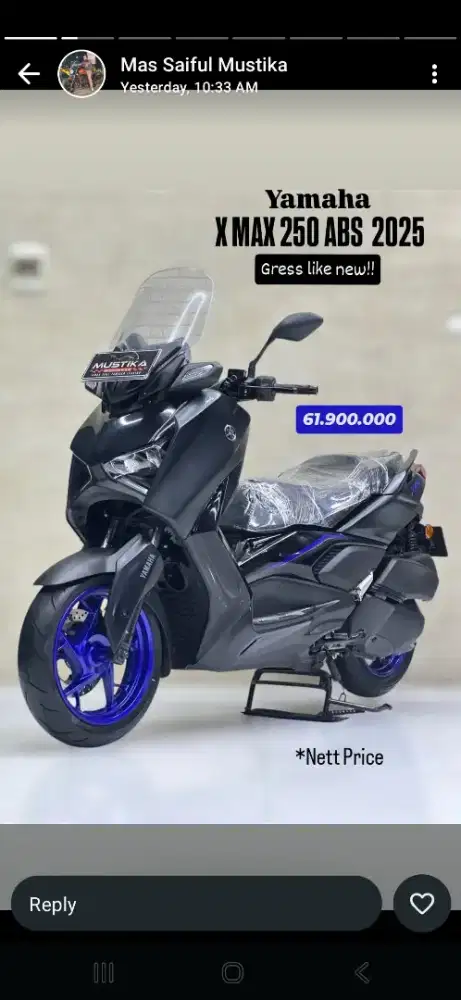 Yamaha XMax 250 ABS tajun 2025