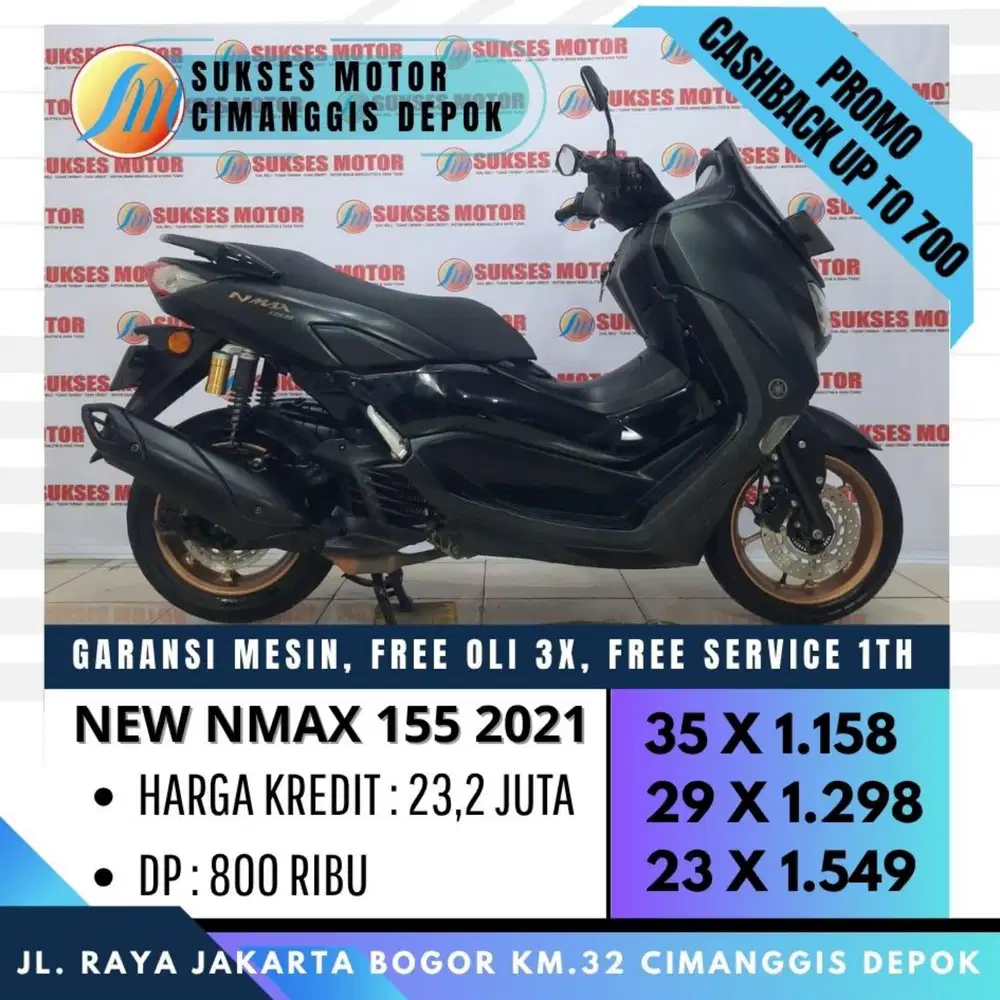 NEW NMAX 155 2021 PROMO KREDIT DP 800 BERGARANSI [SUKSES MOTOR]