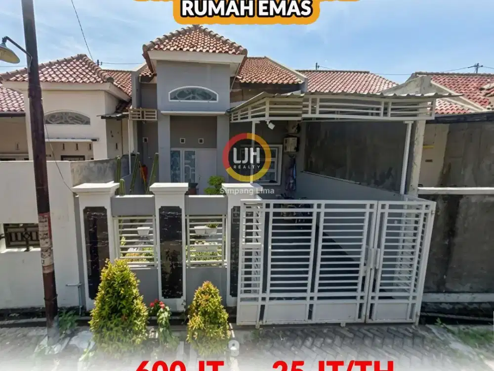 Disewakan Rumah Jl Emas Pedurungan Semarang, LT/LB 109 m², 3 KT, SHM,