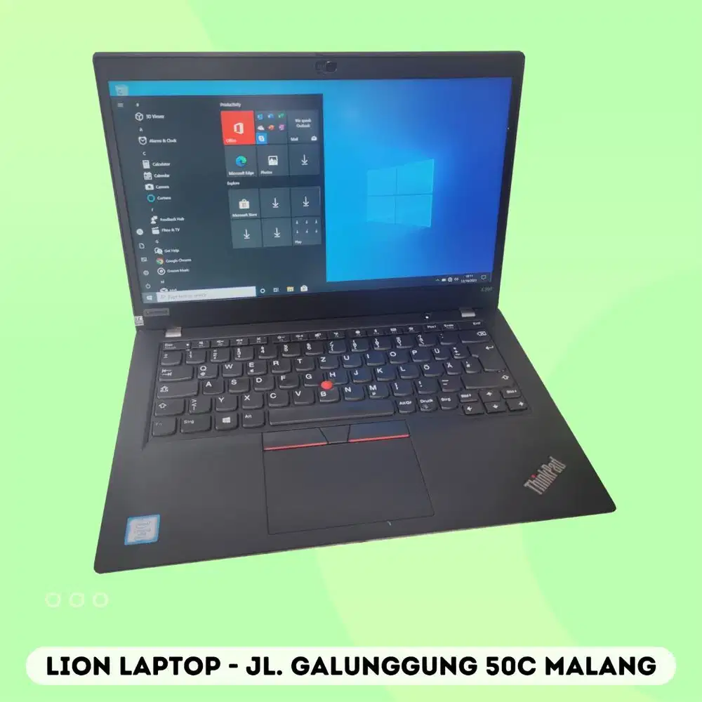 RAM 16GB SSD 256GB Core i5 Gen 8 Slim Lenovo Thinkpad X390 [29|04]