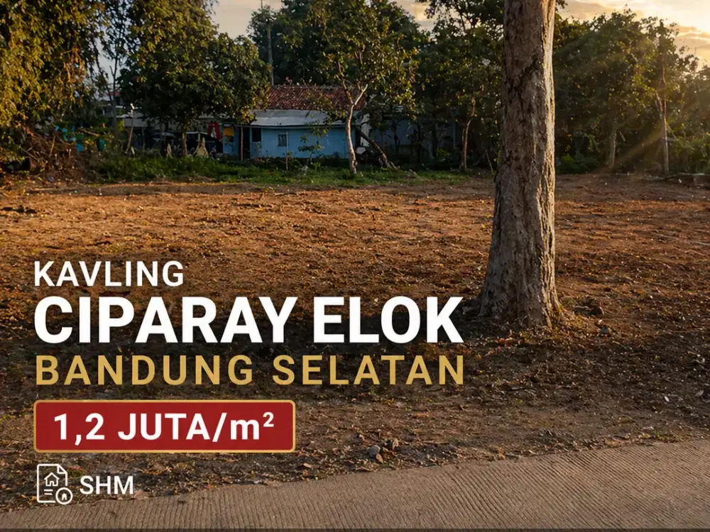 Kavling Ciparay Elok Bandung Selatan 5 menit dari Alun-alun Ciparay