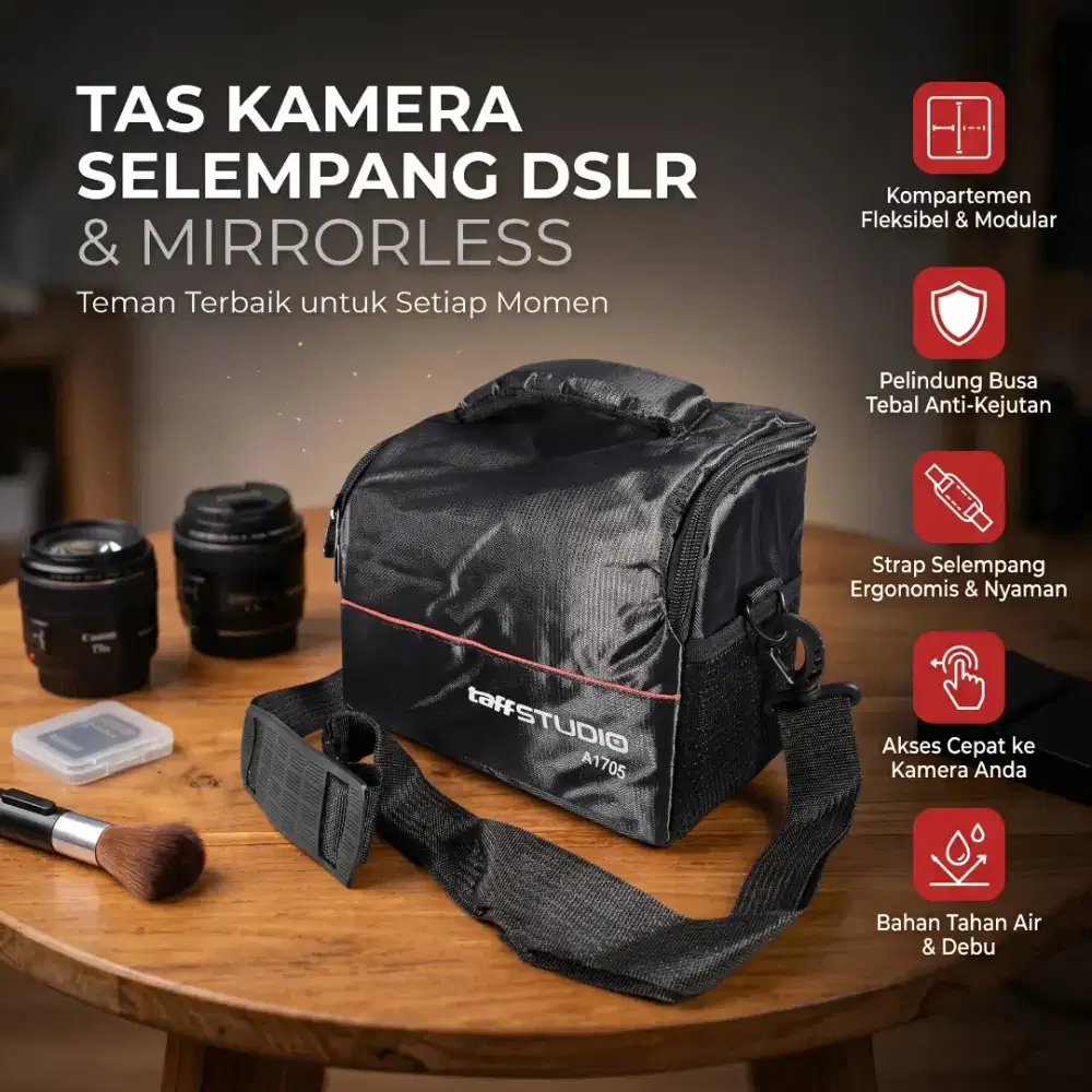 Tas Kamera Selempang DSLR Shockproof for Canon Nikon
