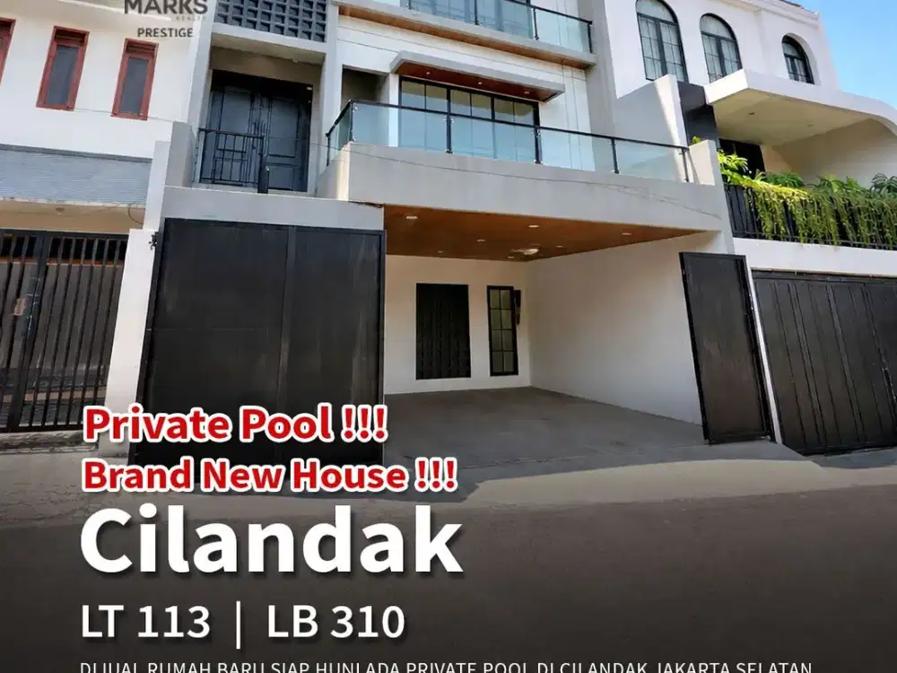 DIJUAL RUMAH BARU 3 LANTAI + ROOFTOP DI CILANDAK DESIGN MODERN SIAP HUNI HARGA MENARIK JAKARTA SELATAN