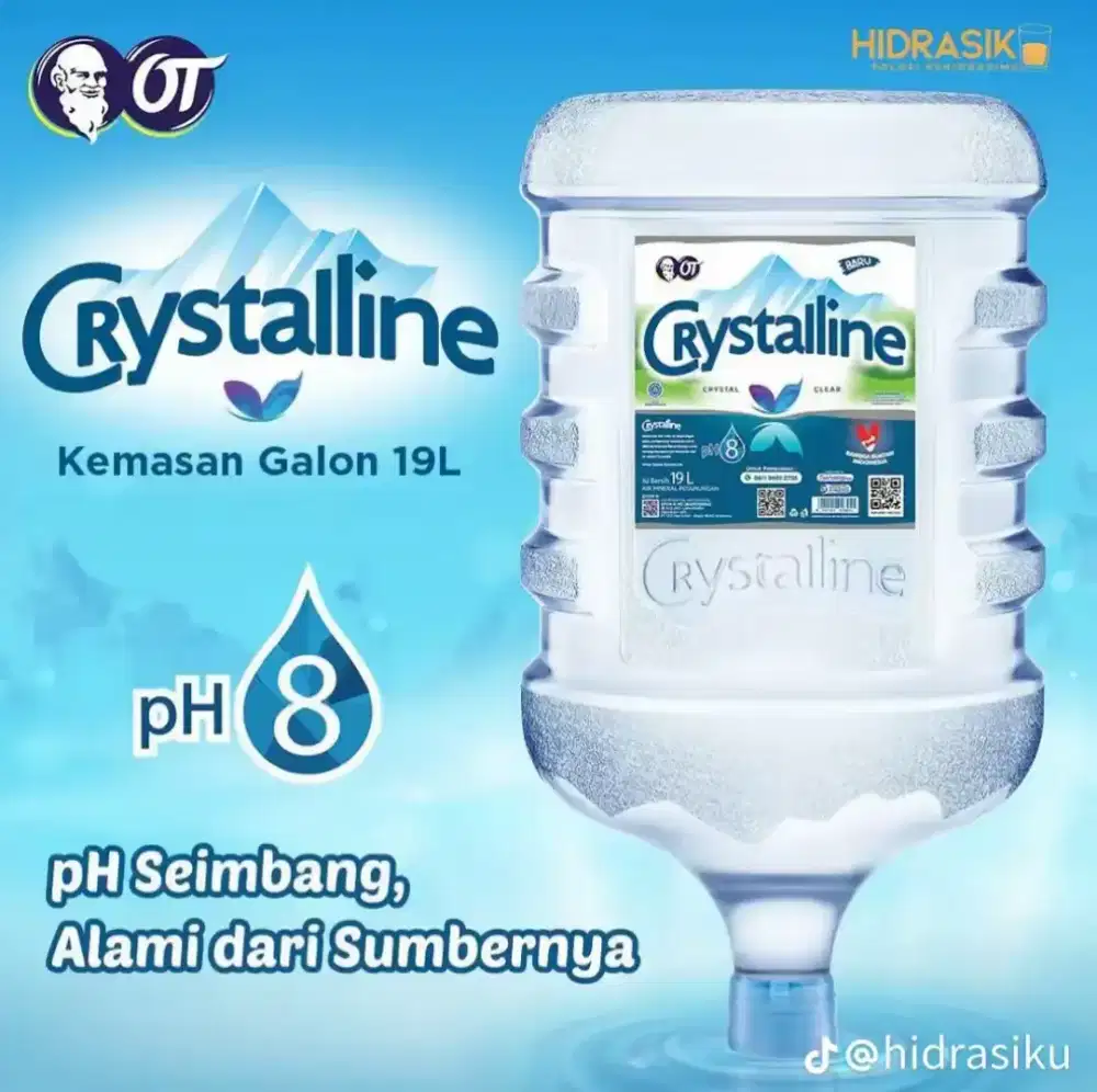 Cristalin air minum kemasan dan galon