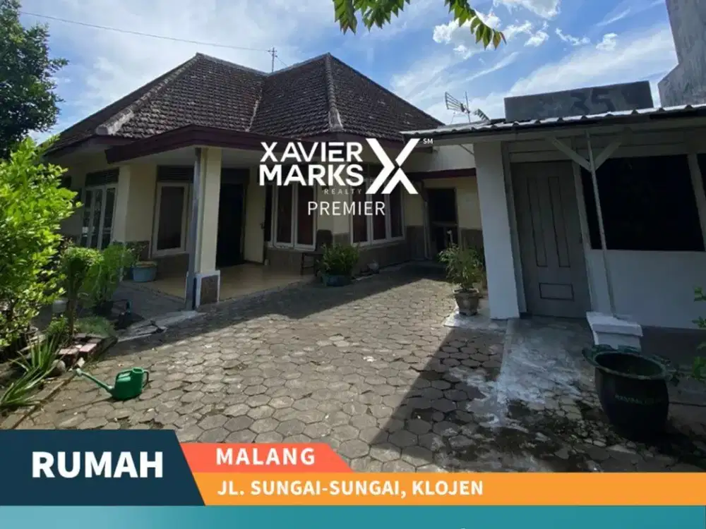 Rumah Klasik Lokasi Strategis Di Jl Sungai Sungai , Klojen Malang