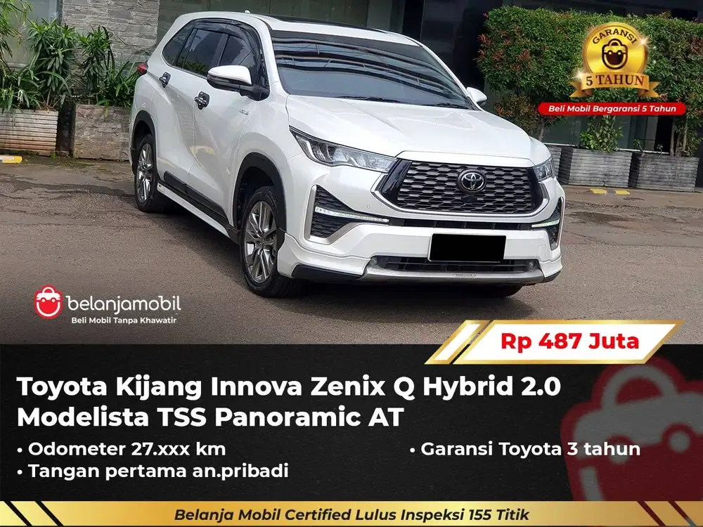 [GARANSI 5TH] Toyota Innova Zenix Q Hybrid 2.0 Modelista TSS 2024/2025