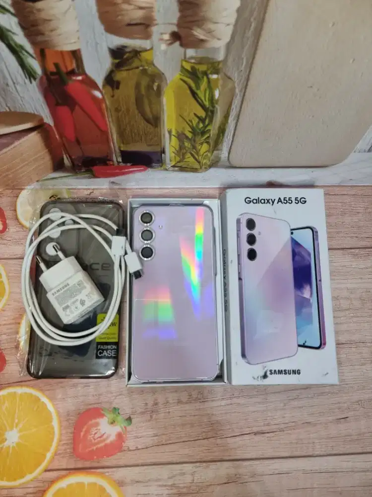 samsung A55 5G 8/256 supermulus grns resmi  free ADAPTOR n case