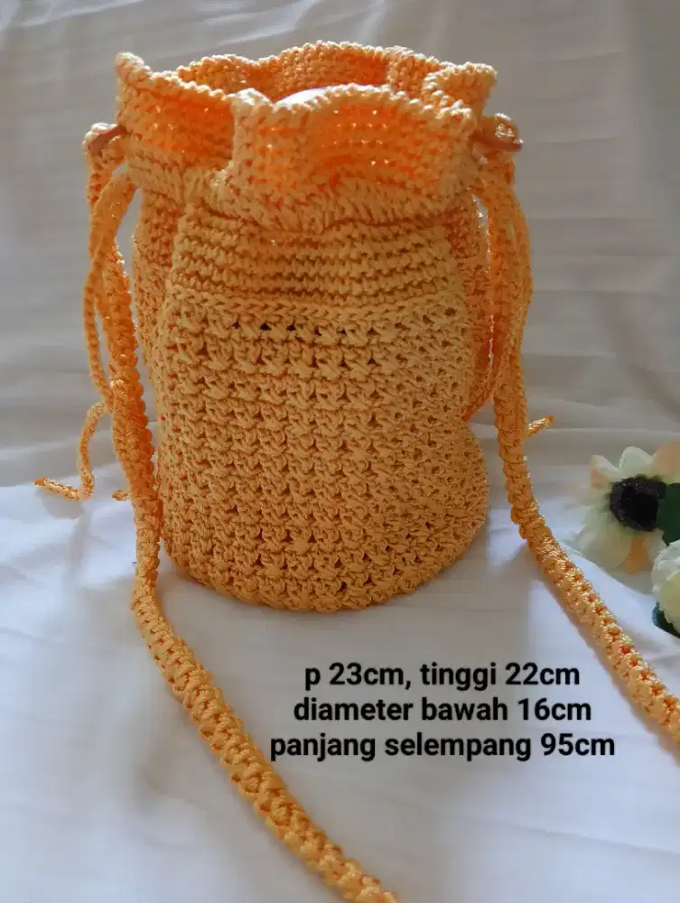 DI JUAL TAS RAJUT SERUT BULAT