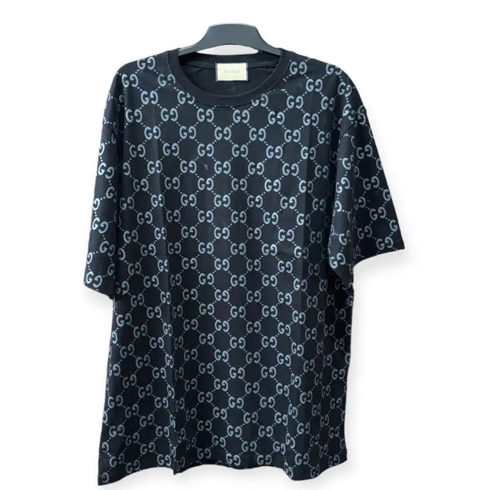 Kaos tshirt oversize preloved bal hitam ful monokrom gucci 80 × 65