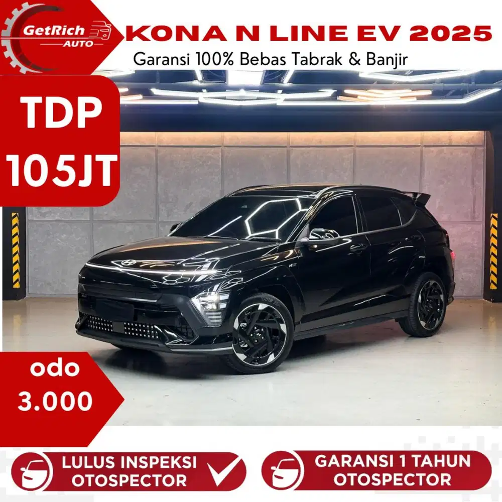 Km 3Rb HYUNDAI KONA LONG RANGE LISTRIK 2025 BLUE LINK HITAM