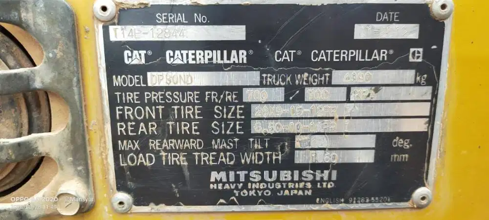 Forklift 3 ton 3 meter DP30ND-C