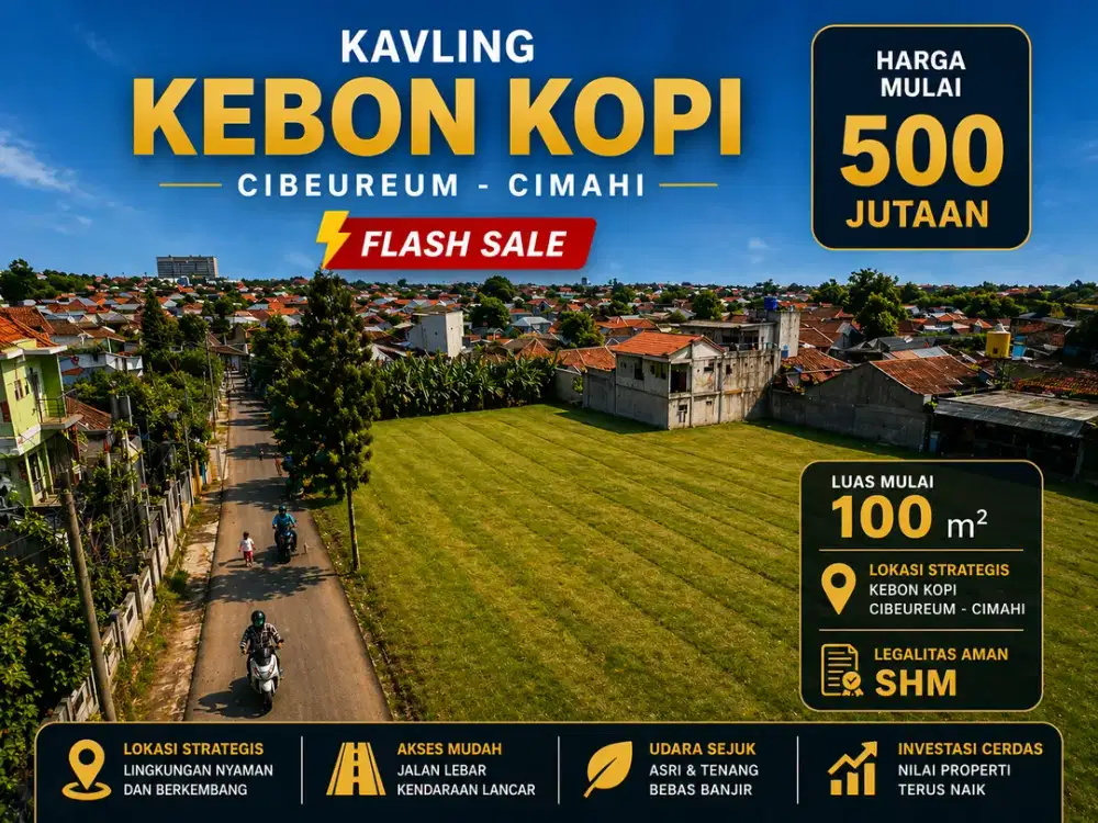 Kavling SHM Cibeureum Cimahi Strategis Siap Bangun Harga Terbaik
