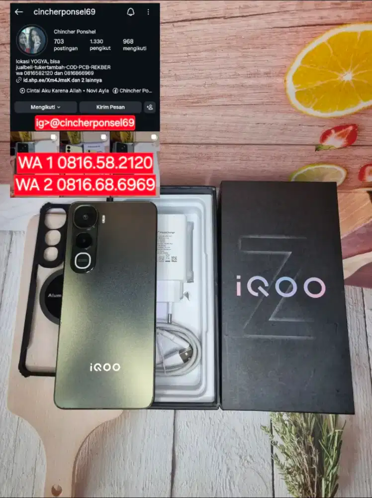 Jual hp likenew iqoo z10 lite 8/256 istinewa grns on 10 2026
