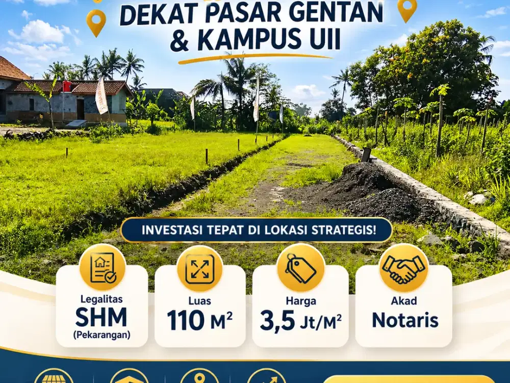 Tanah kaliurang km 10 dekat superindo &  kampus UII