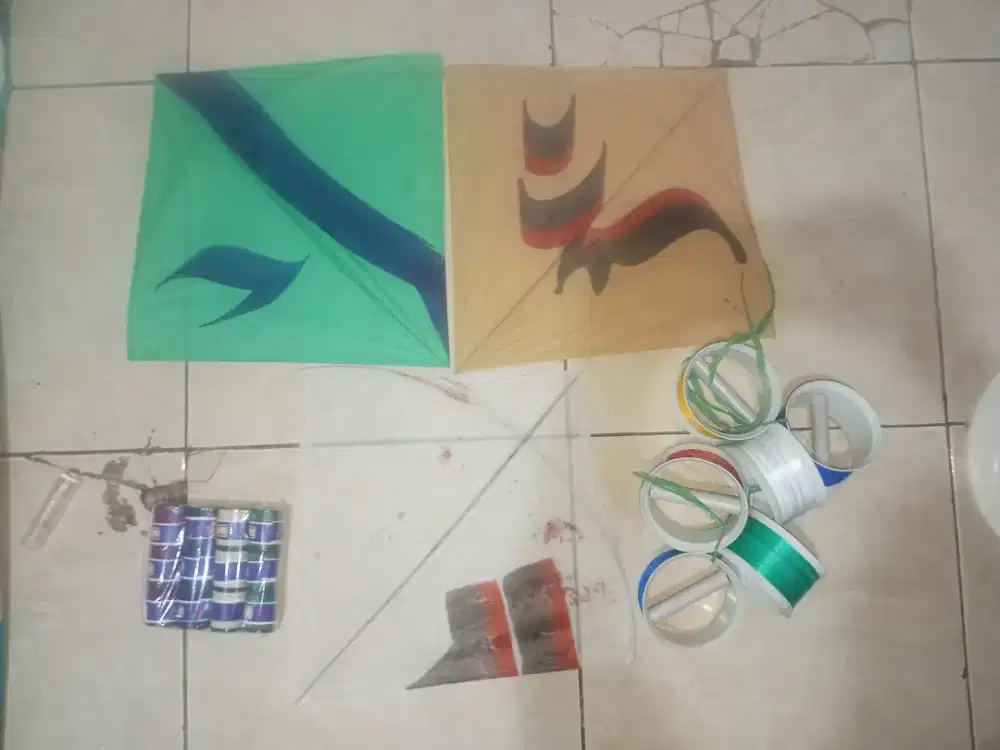 3 Layangan 1 Klosan+Kenur & 1 Gelasan