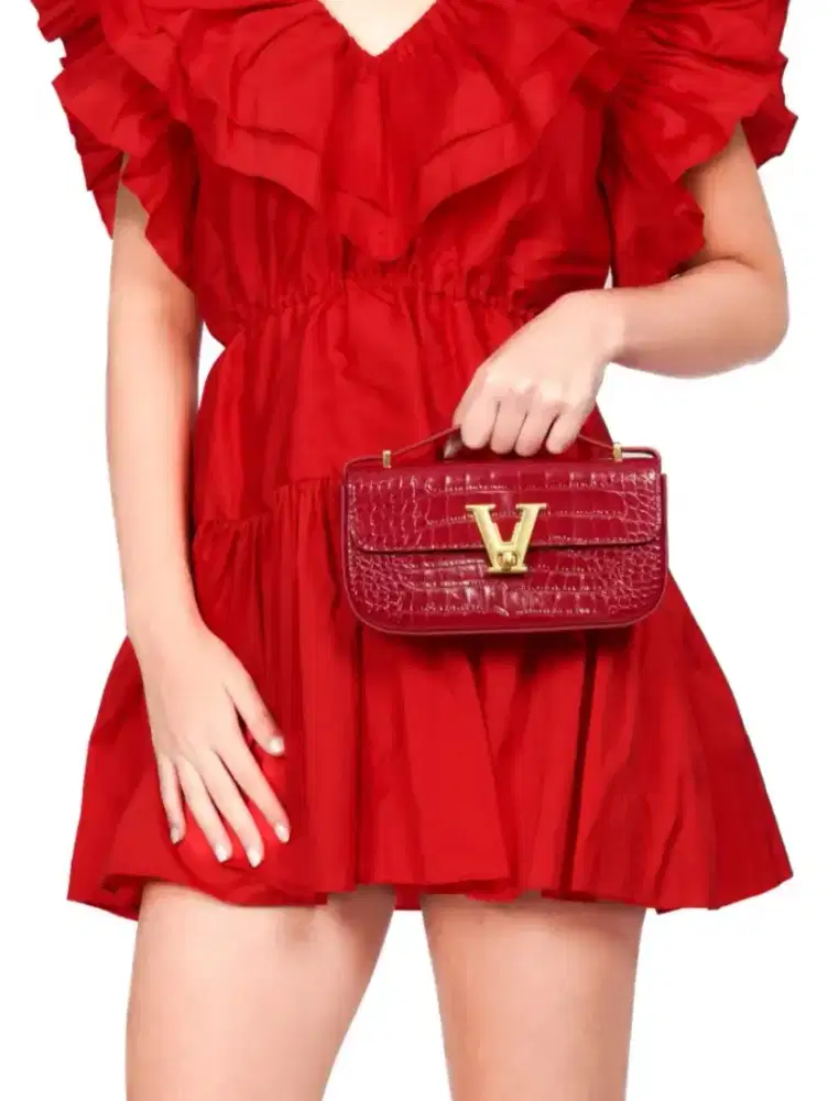 Mini Ruby Croco Embossed - Vone (100%Original)