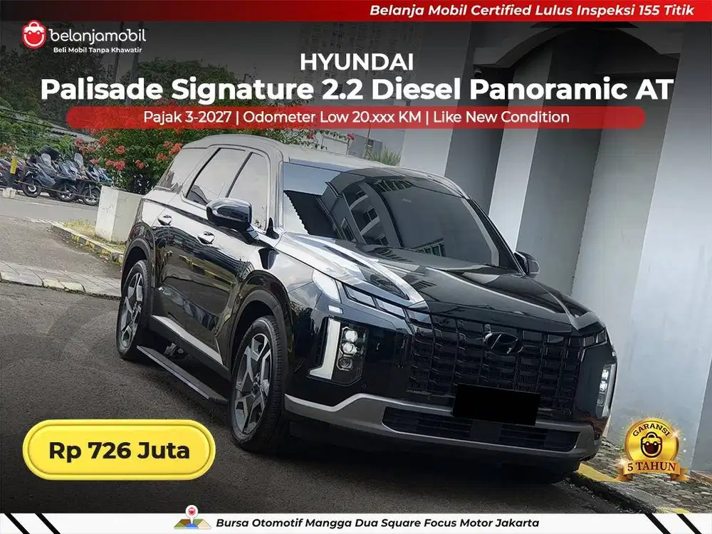[ LOW KM 20RB ] Hyundai Palisade Signature 2.2 Panoramic AT 2023/2024
