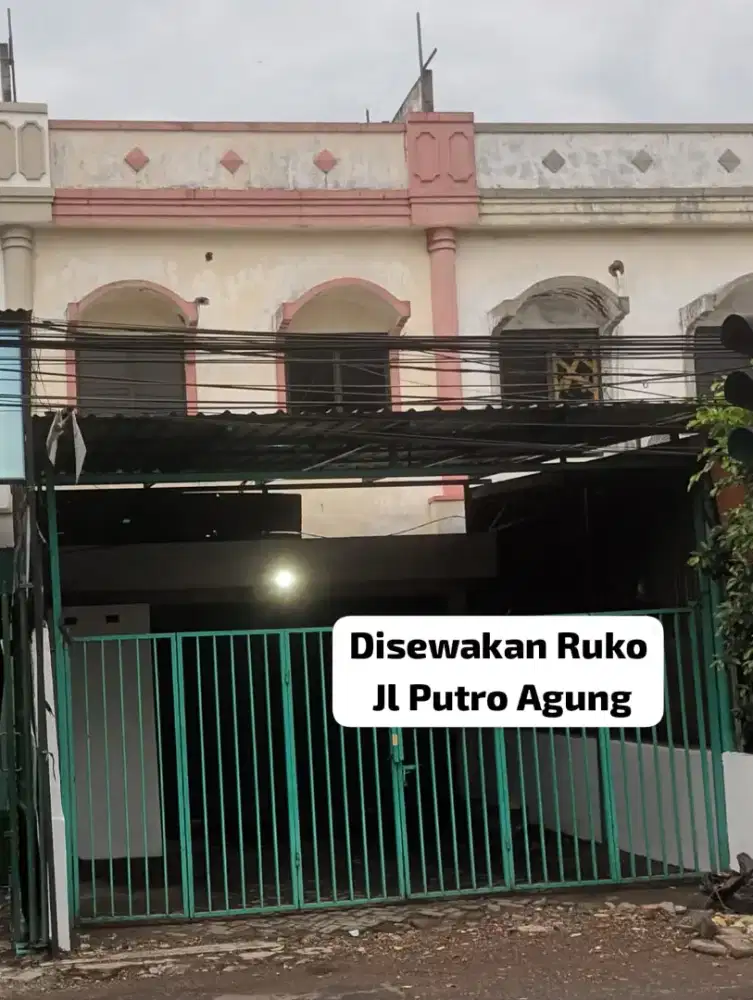 Disewakan Ruko Raya Putro Agung  Surabaya Timur