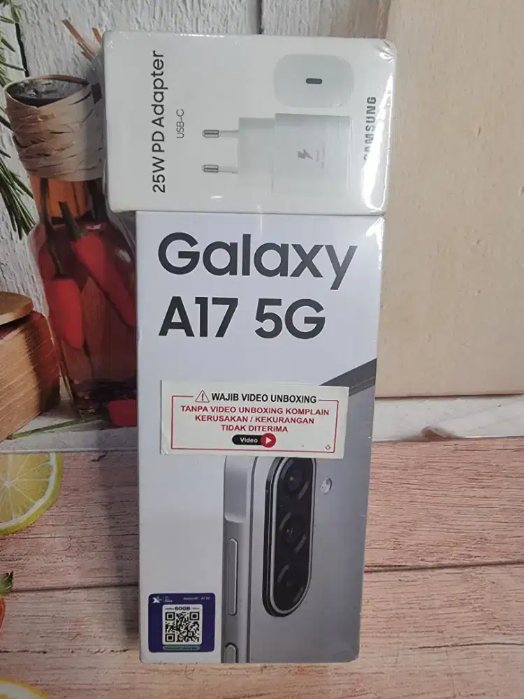 SAMSUNG A17 5G 8/256 segel resmi sein free adaptor samsung dan case