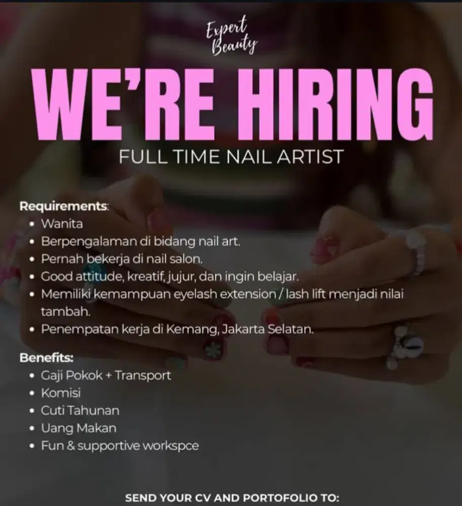 Lowongan Pekerjaan Nail Artist (Nailist)