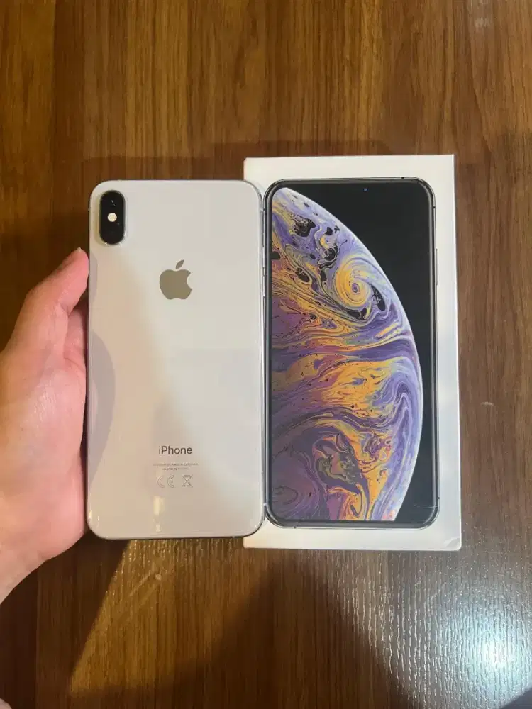 iPhone XS Max 256GB Silver Mulus Full Fungsi