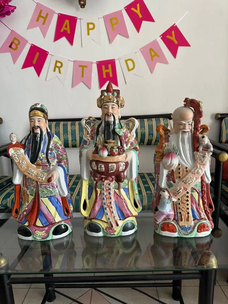Patung dewa Fu Lu So 3 Pcs