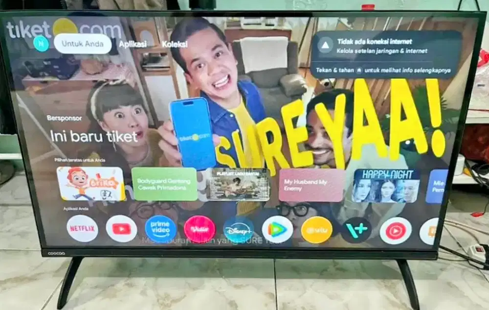 TV LED 32 INC COOCAA (Mulus) GOOGLE TV ANDROID+DIGITAL BAGUS NORMAL