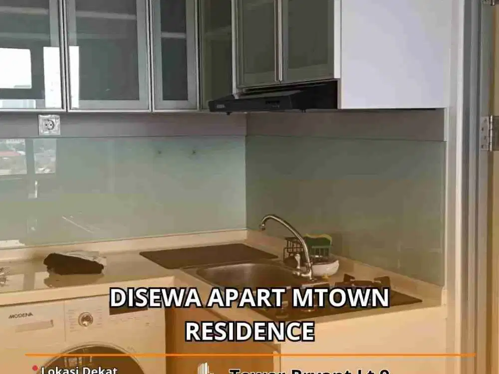 DISEWA Apart Mtown Residence Tower Bryant 1 BR Lt 9