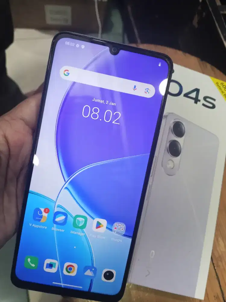 Second Handphone Vivo Y04S Ram 4/64gb Full set mulus