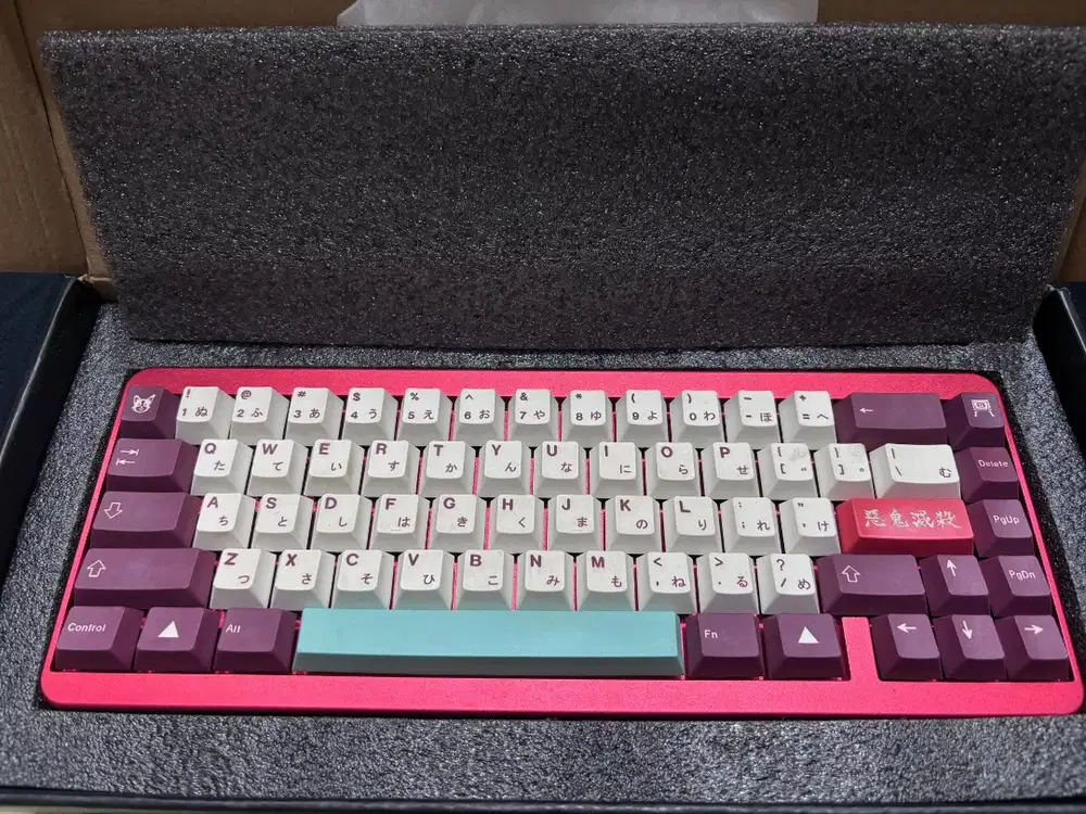 Idobao 67 id67 keyboard mechanical aluminium red merah limited edition