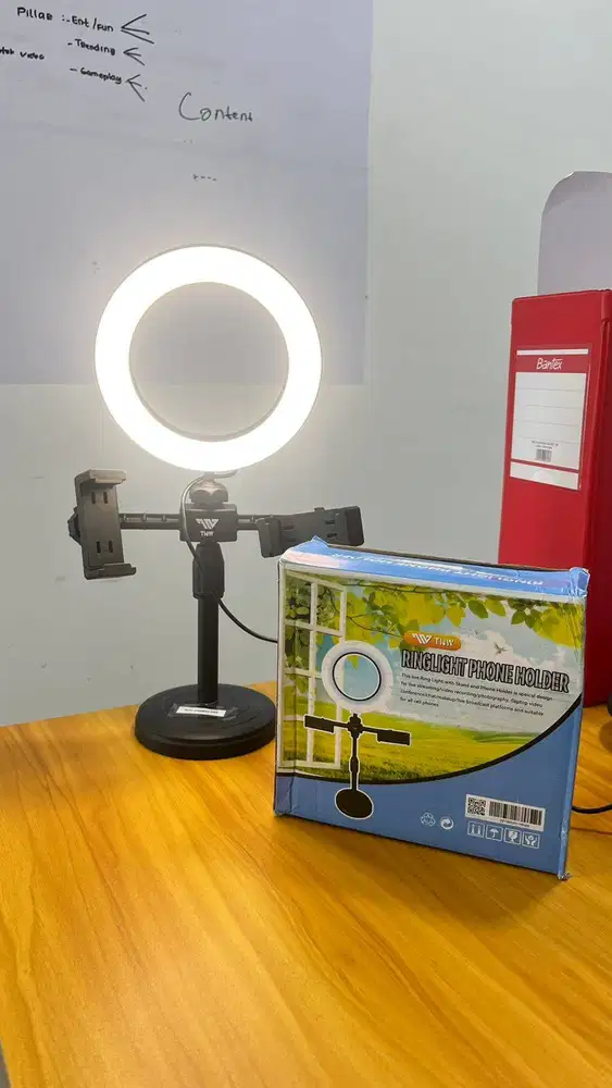 TNW Ring Light Desktop + Phone Holder