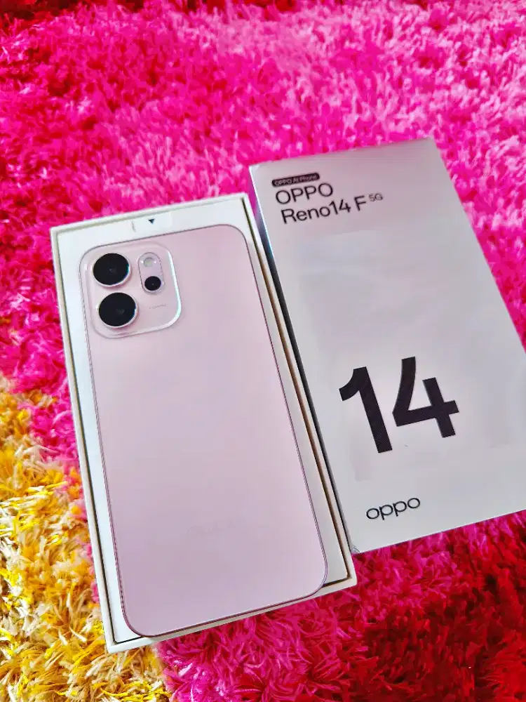 OPPO RENO 14F 5G RAM 12+12/256 FULLSET ORIGINAL