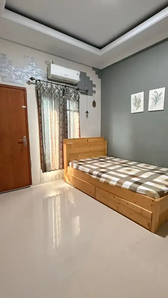 Di KONTRAKAN RUMAH 2 LT Semi Furnish Bintara Bekasi